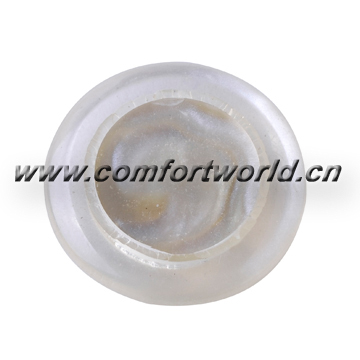 White Round Ladies Button(C04-0005)