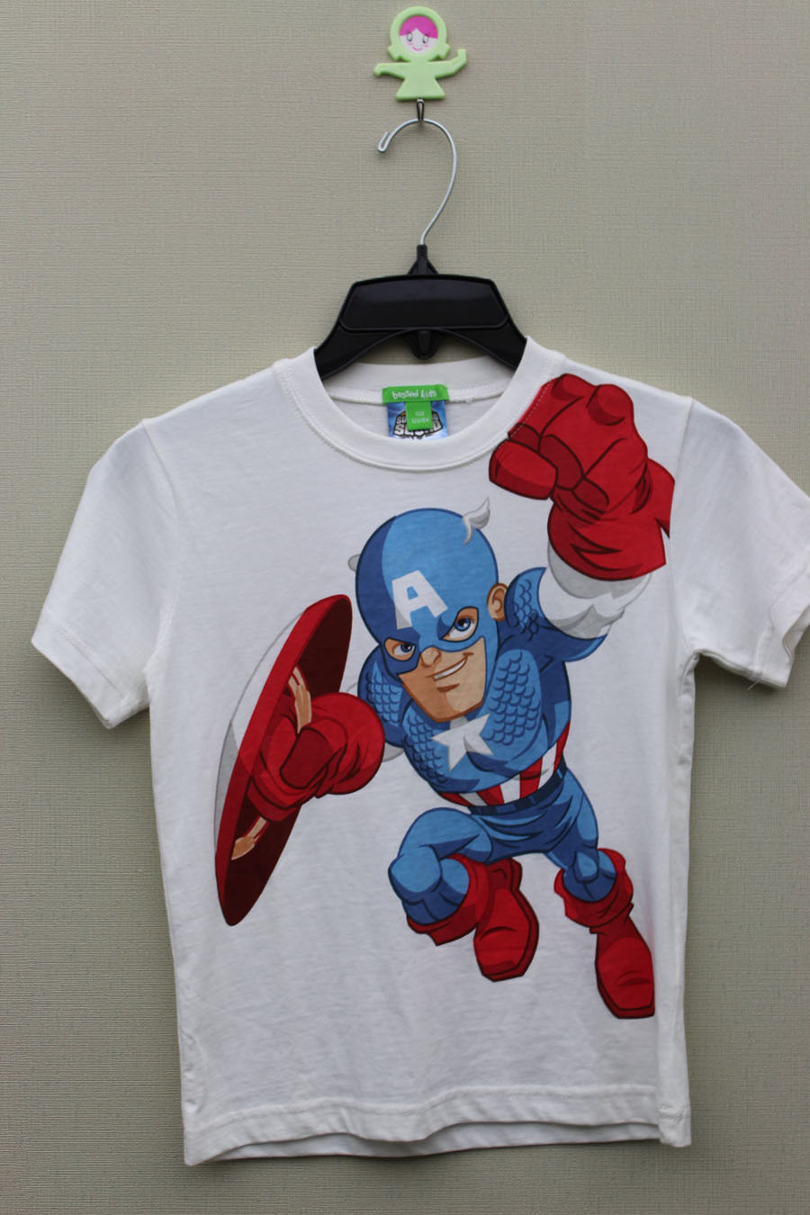 Boy& acute;s 100% Cotton T-Shirt with Print for Marvel Story