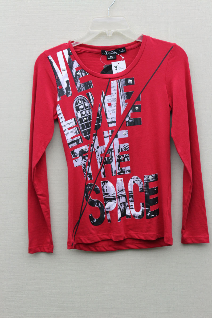 Men& acute;s Fashion Cotton long Sleeve English letters T-Shirt