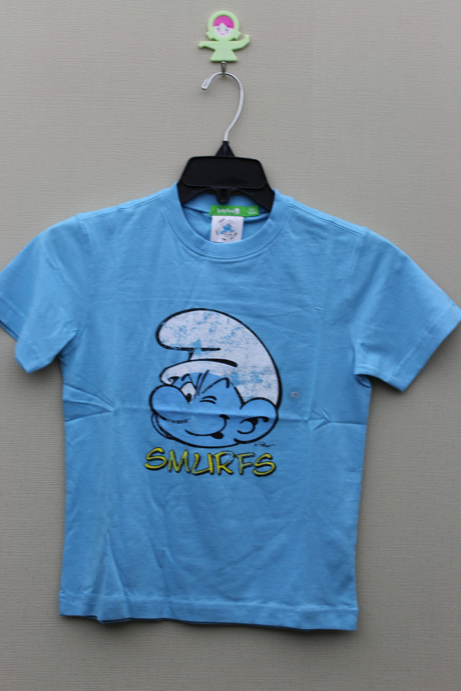 BOY& acute;S 100% COTTON T-SHIRT WITH PRINT FOR SMURFS