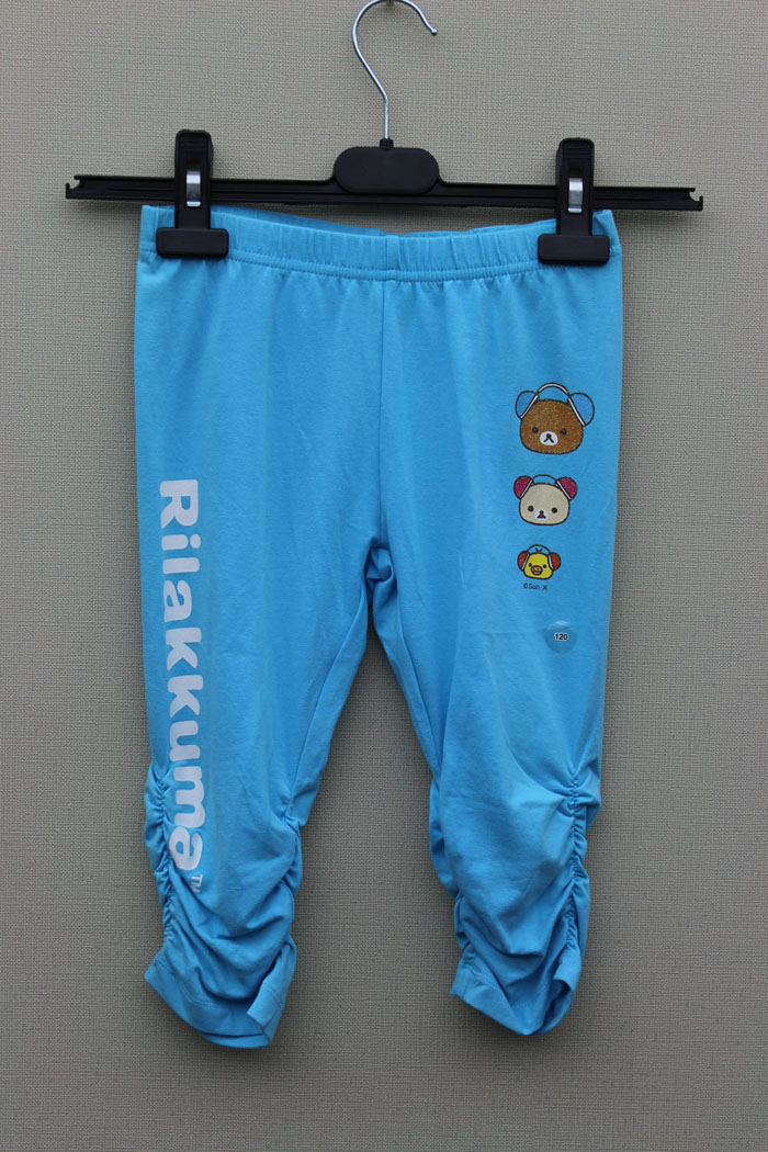 Girl& acute;s Cotton Spandex Knitted Solid Pant
