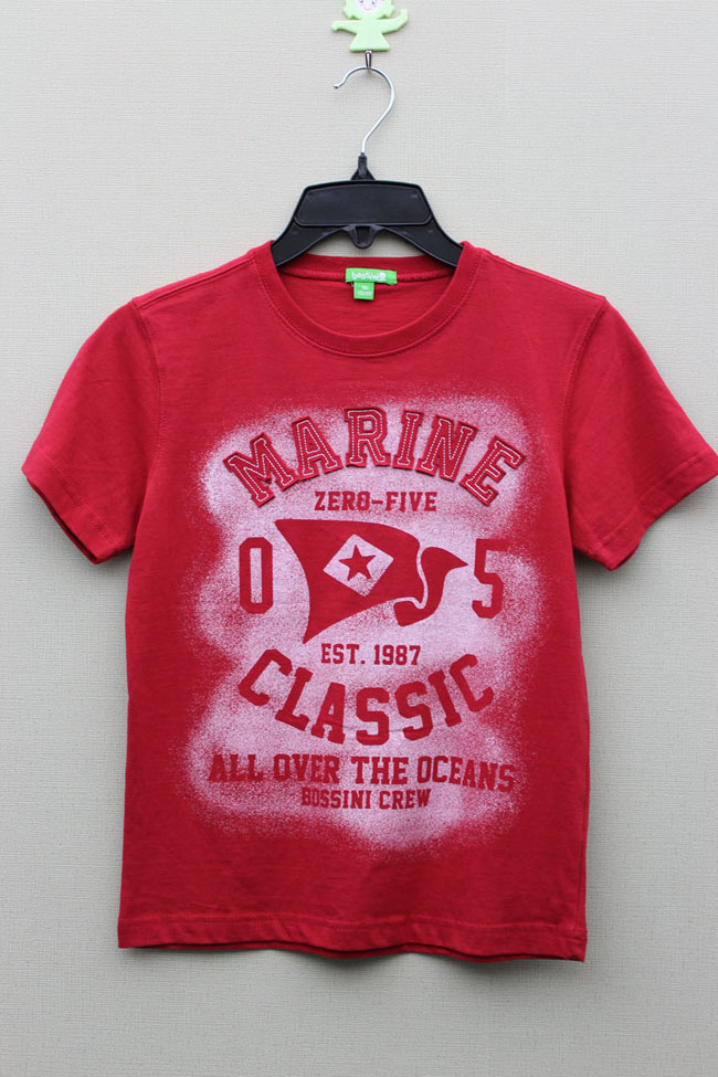 BOY& acute;S 100% COTTON T-SHIRT WITH PRINT & EMBROIDERY
