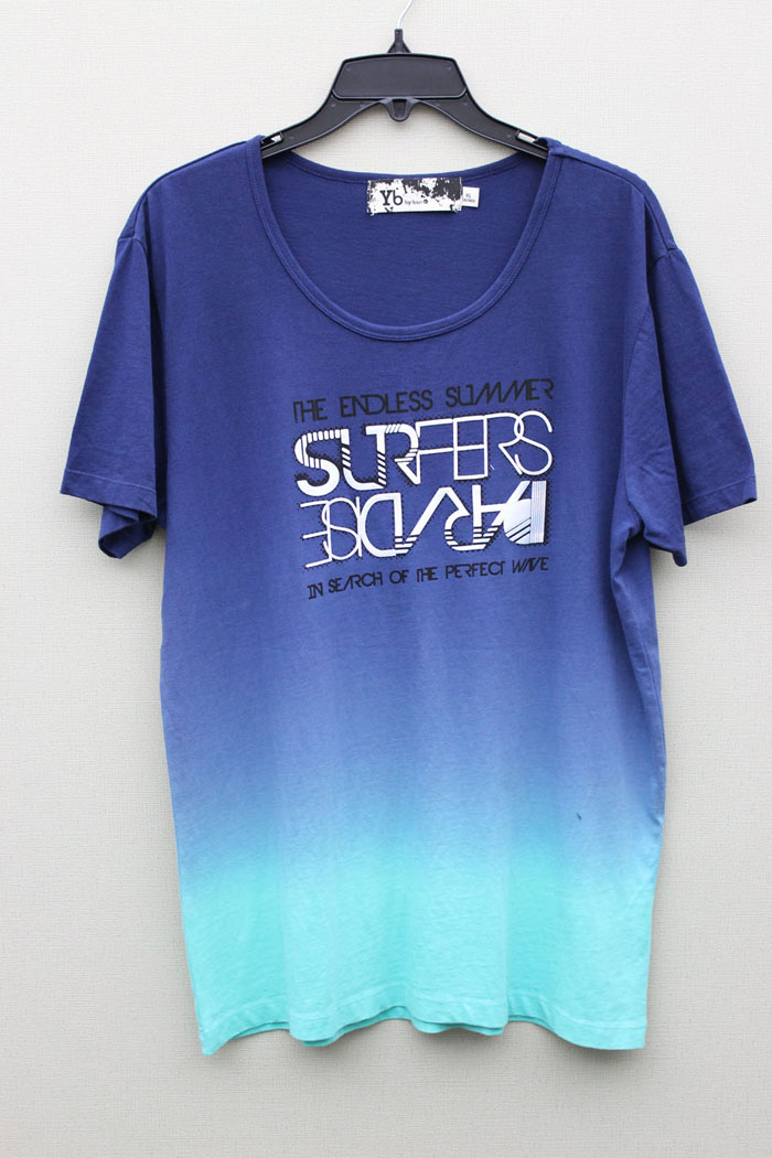 Men& acute;s Fashion Cotton Short Sleeve T-Shirt-tie dyed