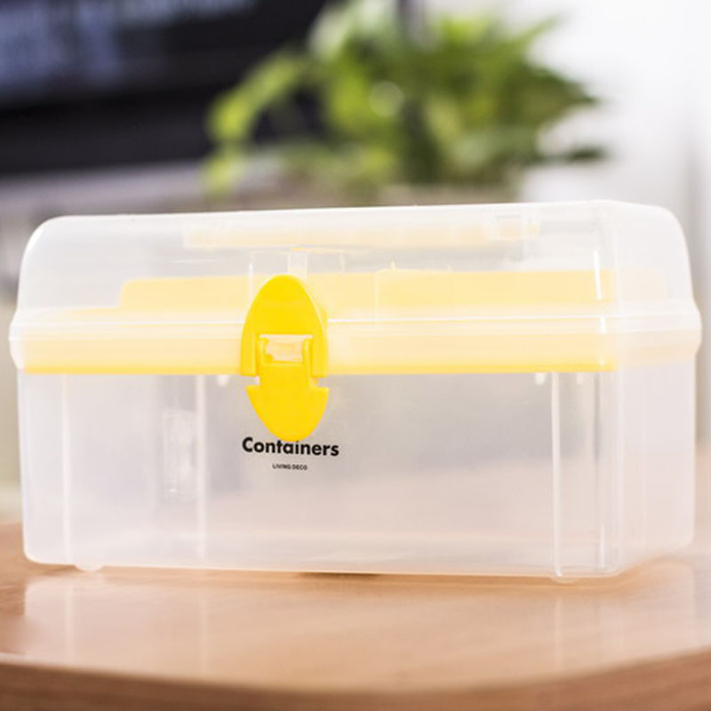 The utility grid box portable Home Furnishing detachable transparent plastic box jewelry box, cosmetic box gear box