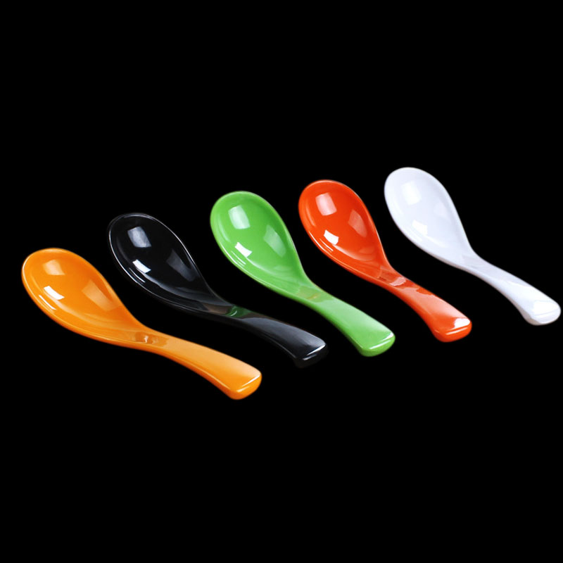 Melamine plastic spoon melamine color wide handle spoon dessert spoon spoon spoon spoon Kung Fu