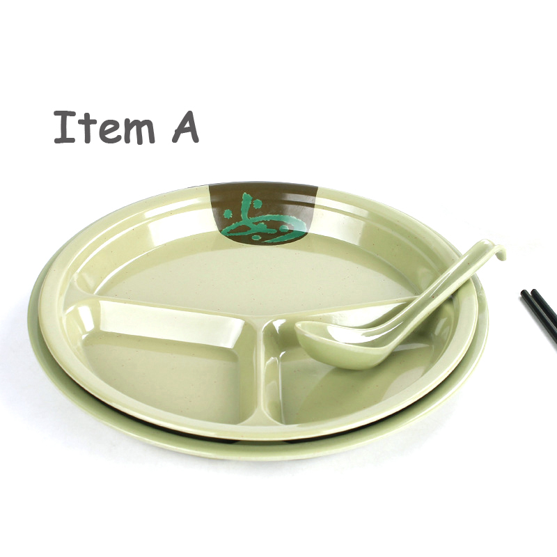 Color round Weidie oil dish square plate melamine plastic oil dish