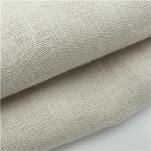 100% Cotton Jacquard Fabric Ivory Color