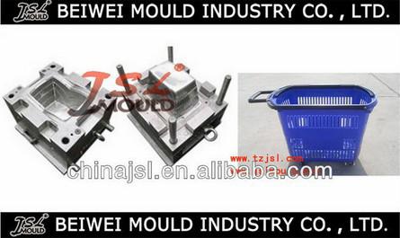 supermarket basket&shopping basket plastic injection mould