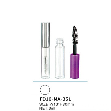 Cylindrical Fashion Empty Transparent Mascara Container