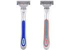 Men`s razor with flexball handle technology and 2 razor blade refills