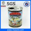 Olive Oil Round Metal Tin Packaging With Printing , Coffee Tin Box