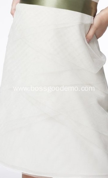 Sheath Column Round Neck Knee-length Taffeta Organza Layers Flower Girl Dress