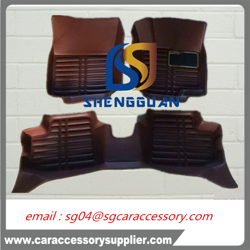 dustproof  PVC leather material car floor mats  supplier 