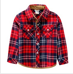 Girls& acute; elbow patches flannel shirt