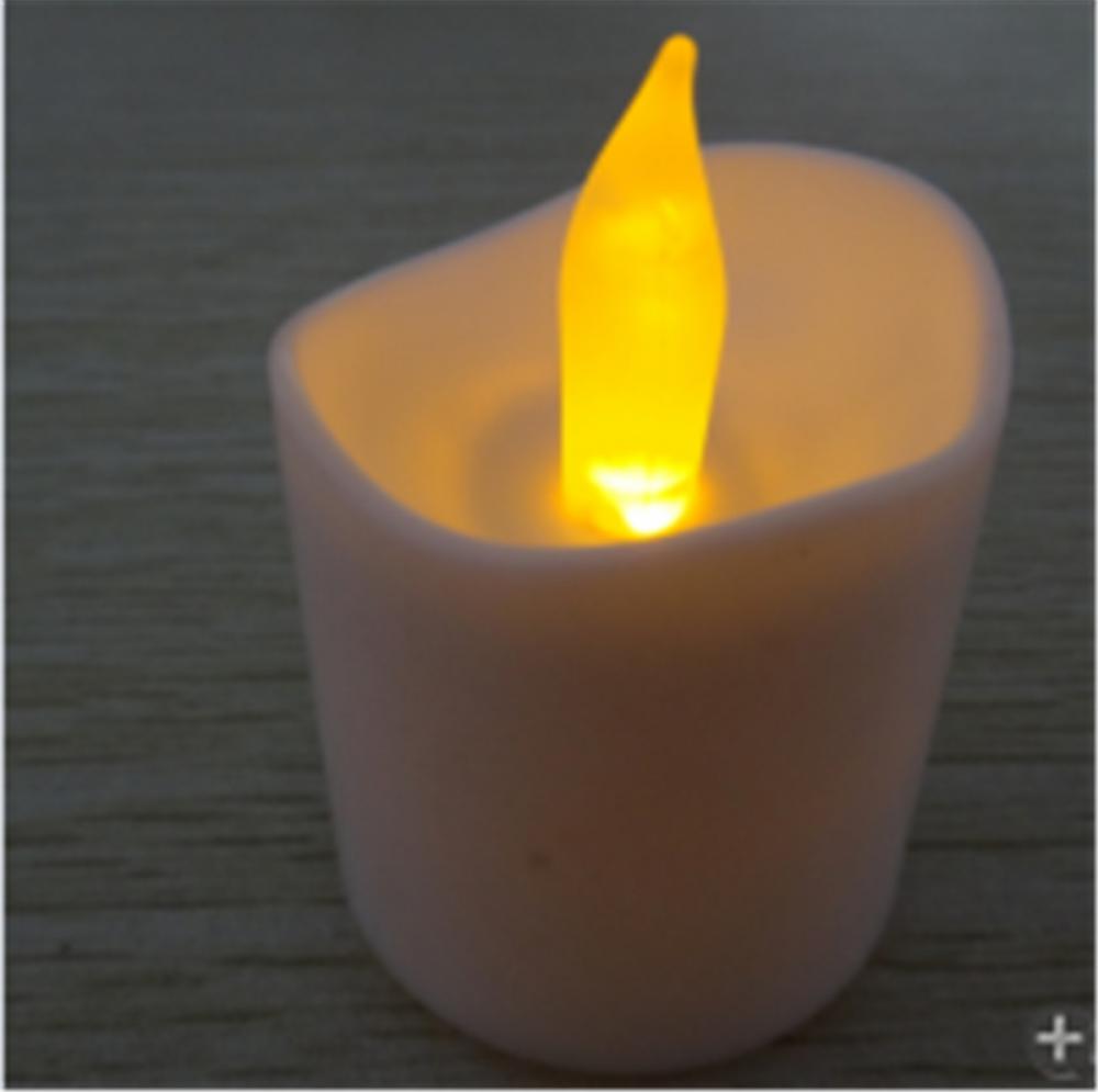 Battery-Powered Flickering Flameless LED Tealight Candles