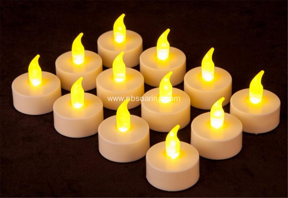 Battery-Powered Flickering Flameless LED Tea Light