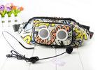 Outdoor Speaker Bag For Teaching Guiding , Sport Waist Bag With wired Microphone