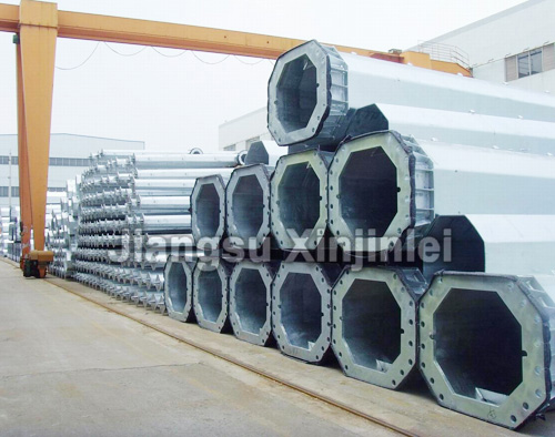 132kV Steel Tubular Utility Pole 