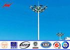 Anticorrosive 30m Football Stadium High Mast light Tower With Lifting System