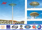 30m Q345 customized galvanized High Mast Pole with lifting systems