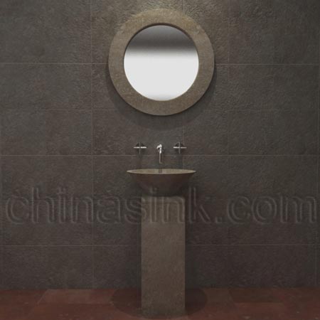 Travertine Pedestal Sink