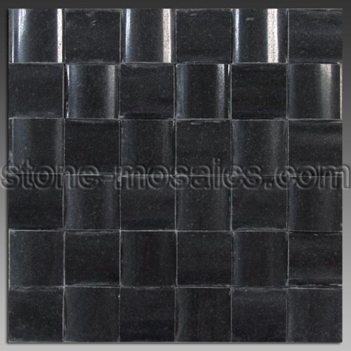 Absolute Black Stone Mosaic Tile