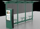 Auto LCD Outdoor Digital Signage , Digital Bus Stop Shelter Advertising System