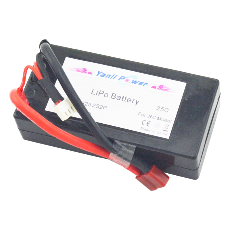 RC LiPo Car Battery Pack 2S2P 7.4V 3800mAh 50C