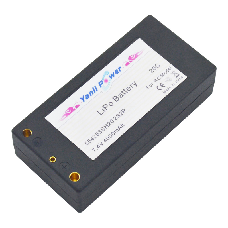 RC LiPo Car Battery Pack 2S2P 7.4V 4000mAh 40C