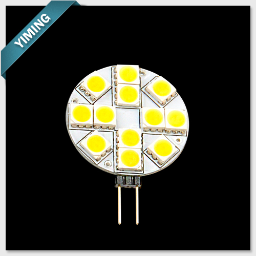 2W 12pcs 5050SMD G4 LED Light Round 170-210LM