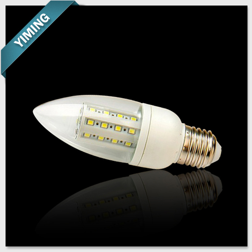 C40 6W 45PCS 2835SMD PC LED Corn Candle Light 500LM