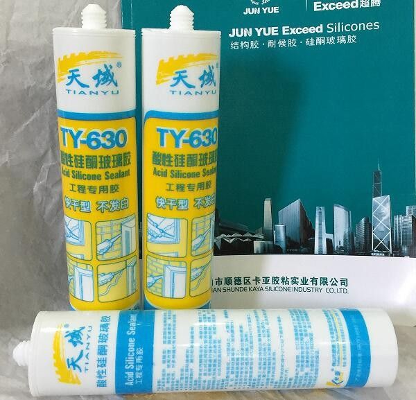 Glass Sealing Heat Proof Silicone Sealant , Bonding Acetoxy Silicone Sealant