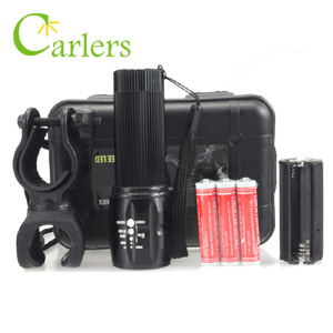 Carlers: Adjustable Focus Zoom LED Bike Flashlight