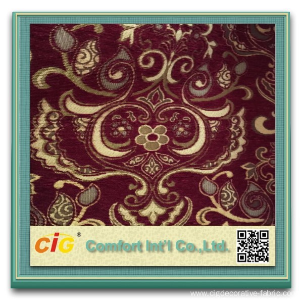 Jacquard Polyester Sofa Fabric chenille curtain
