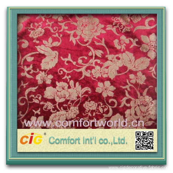 Fashion new design burn-out tricot ( velour) soft velvet fabric for sofa