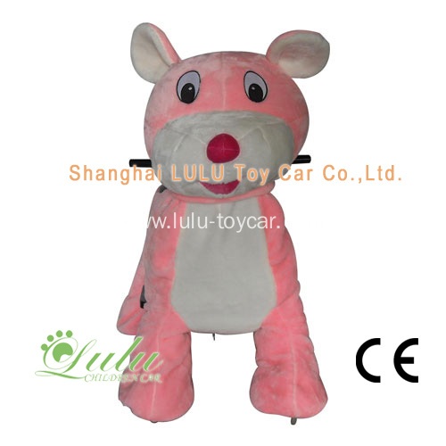 Pink Big Ear Mouse Coin Operated Rides