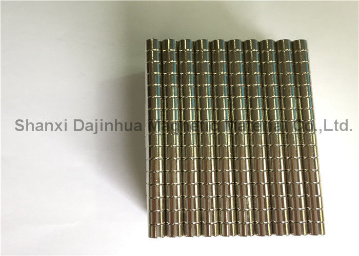 4.5 mm cylinder Neodymium rod Magnets for Industrial Motor With N52 Nickel Coated