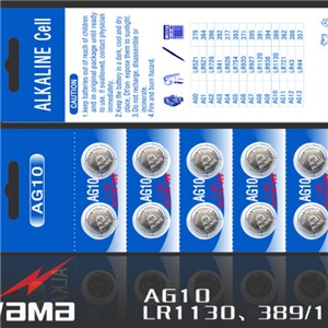 AG10 Alkaline Button Cell Battery