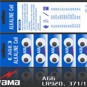 AG6 Alkaline Button Cell Battery