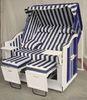 Contemporary Roofed Wicker Beach Chair & Strandkorb For Hotel Garden / Pool