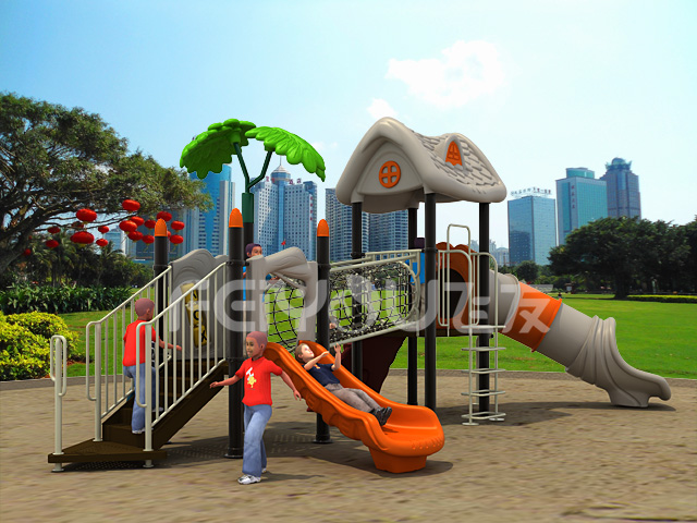outdoor playground equipment slide set for kids FY03201