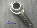 CM6 Carbon Steel ball joint rod end with zinc plated Surface , swivel rod end