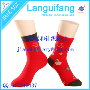 happy new year red christmas winter festival socks