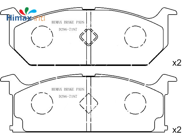 D296 Original Semi-Metal Brake Pad Factory