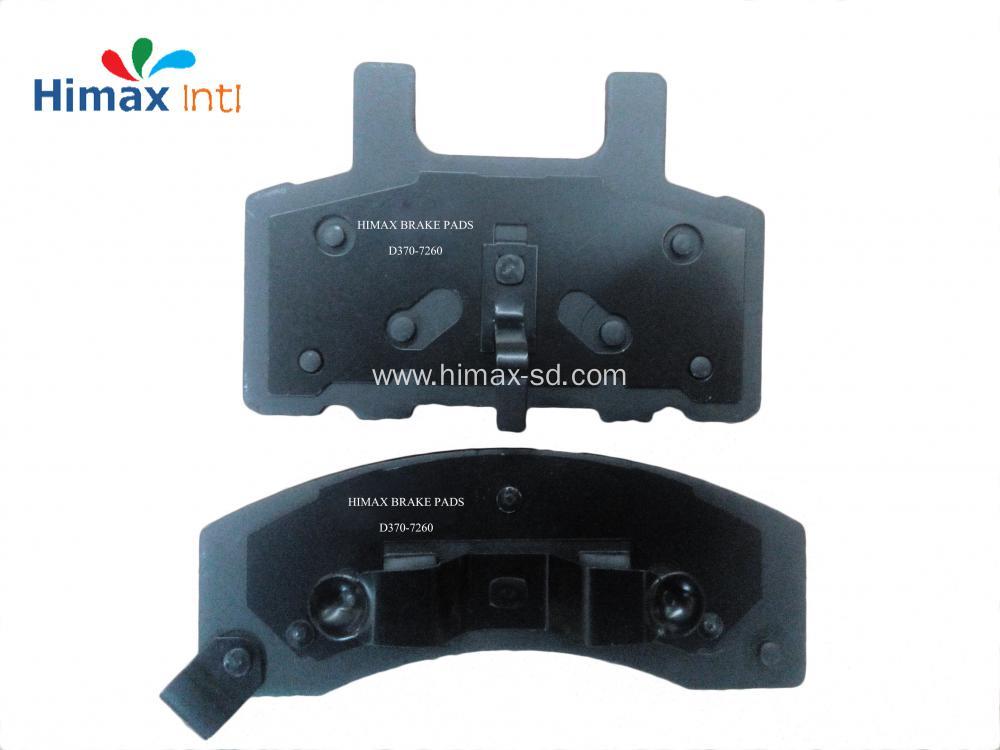 No Noise And Low Dust D370 Semi-Metallic Chevrolet Brake Pad For After Market