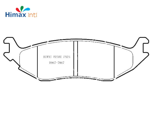 D967-7867 Rear Brake Pad For Dodge Ram 1500