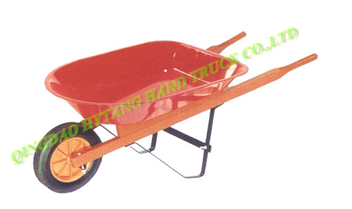 wooden handle, 10L plastic tray, kid& acute;s wheelbarrow WH0201-I