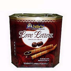 Octangle shape chocolate waffle tin box