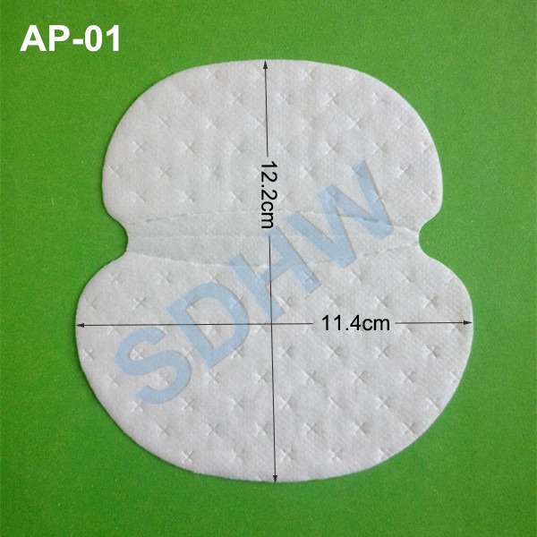 Unisex disposable underarm sweat absorbent pads
