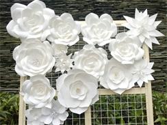 Customized handcraft Recycle decorative paper flower